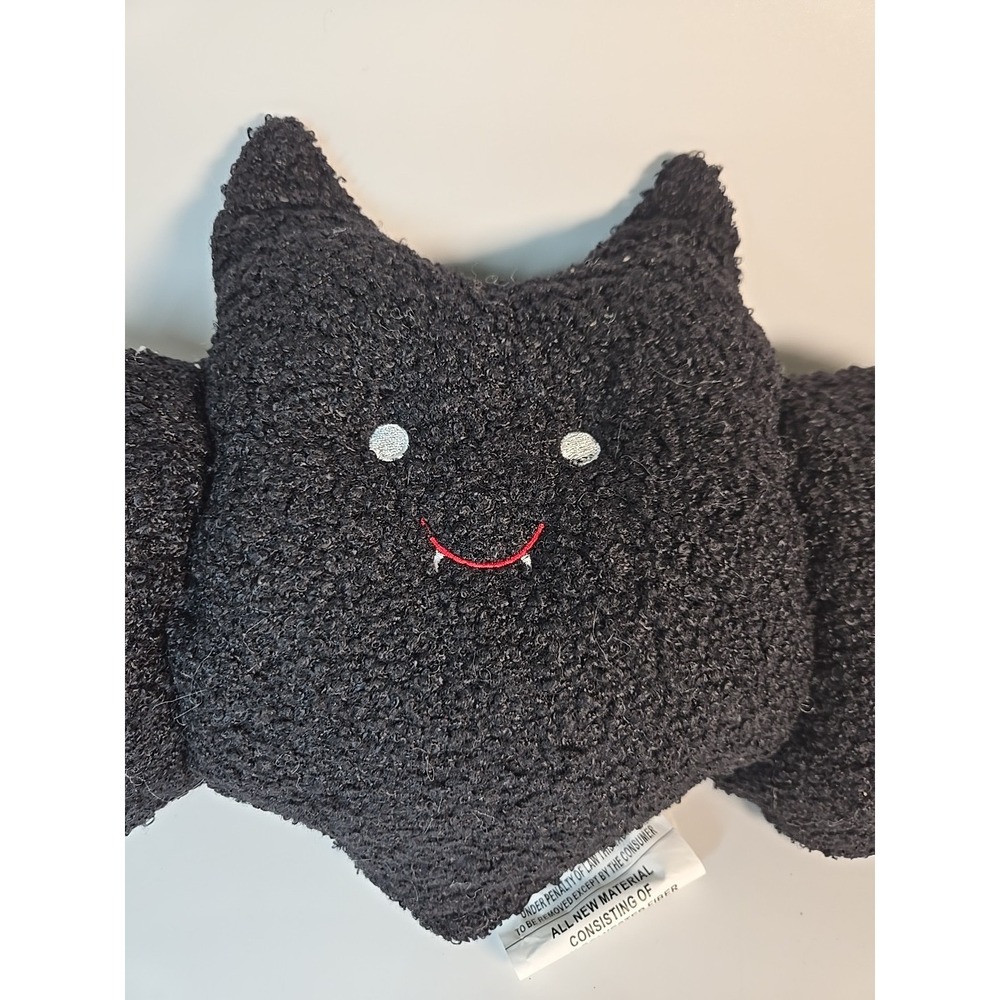 New! CVS Spooky Village Halloween Black Bat Throw Pillow, 19" x 10.5" - Picture 2 of 3